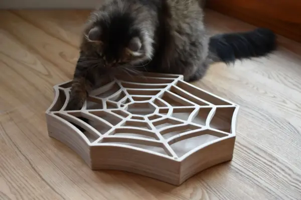 Wood Cat Toy Gift for Cats Entertainer Cat Toy Box Christmas Gift for Cat Lovers Interactive Cat Toy Cat Play Exercise Toy