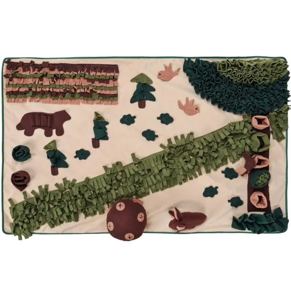 Forest Hike Snuffle Mat - Interactive Foraging and Feeding Mat for Cats & Dogs - Image 2