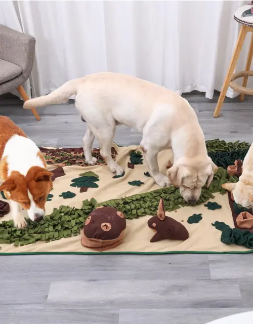 Forest Hike Snuffle Mat - Interactive Foraging and Feeding Mat for Cats & Dogs