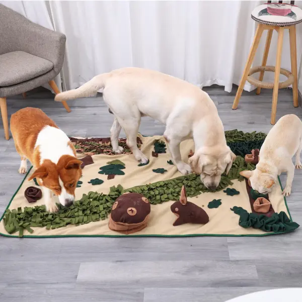 Forest Hike Snuffle Mat - Interactive Foraging and Feeding Mat for Cats & Dogs