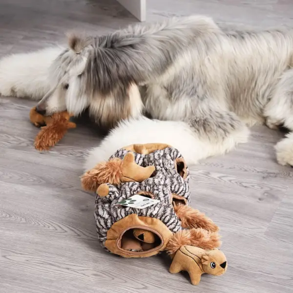 Hidden Squirrel Plush Dog Toy - Image 2